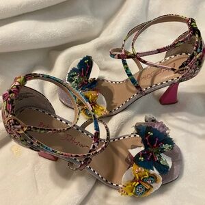 Betsey Johnson - Everlee Heeled Sandal - Lilac Multi Color - 6.5 size